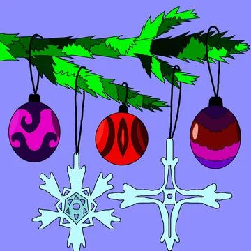 Christmas decorations Stock-Illustration