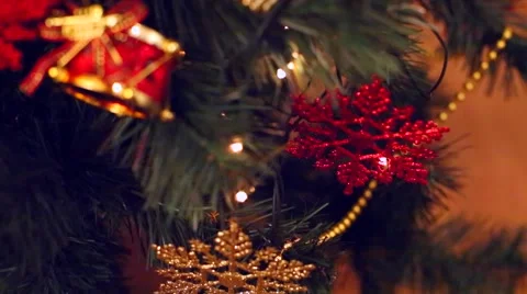 Christmas decorations in motion Stock Footage 57682873