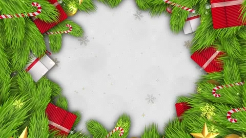 Christmas Decorations Overlay 库存影片 348022762