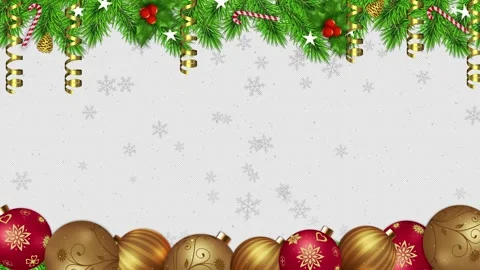 Christmas Decorations Overlay Stock Footage 348026851