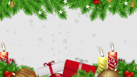 Christmas Decorations Overlay 库存影片 348026885