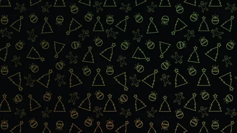 Christmas decorations pattern Stock Footage 255830550