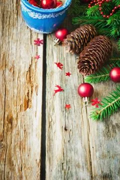 Christmas decorations Stock Photos