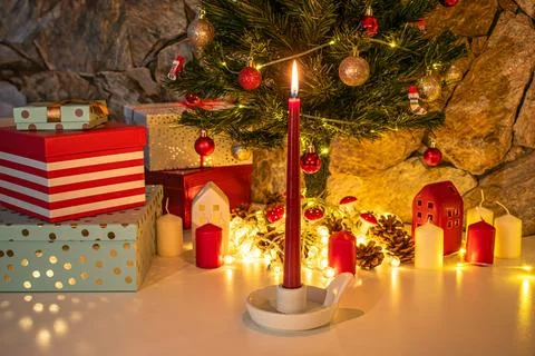 Christmas decorations 스톡 사진