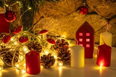 Christmas decorations 스톡 사진