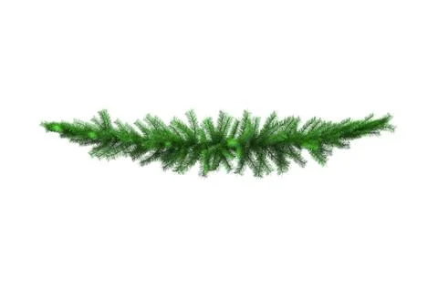 Christmas Decorations Pine Branch Stock Illustration