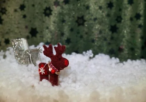 Christmas decorations postcard Stock Photos