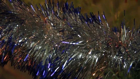 Christmas decorations shine and sparkle on the Christmas tree Stock Footage 80773045