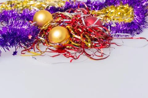 Christmas decorations with space for text Foto stock