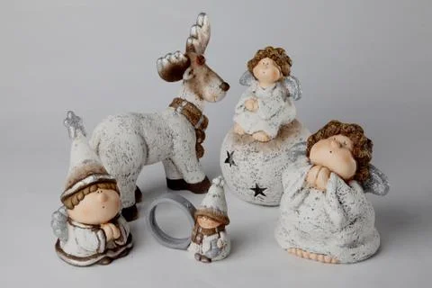 Christmas decorations for table m Stock Photos