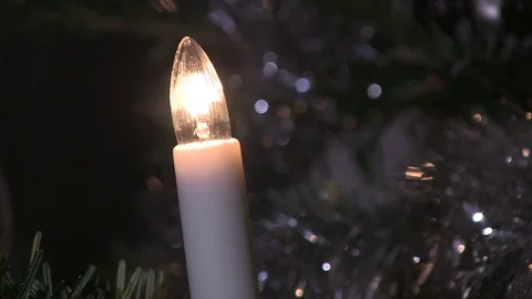 Christmas decorations in a tree Stock Footage 70841684