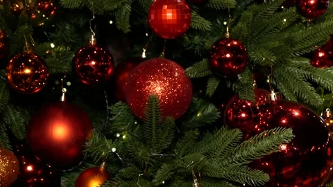 Christmas decorations on the tree. Stock Footage 166703248