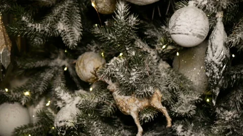 Christmas decorations on the tree. Stock Footage 167832407