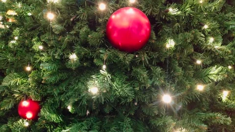 Christmas decorations on a tree Stock-Footage 294561691