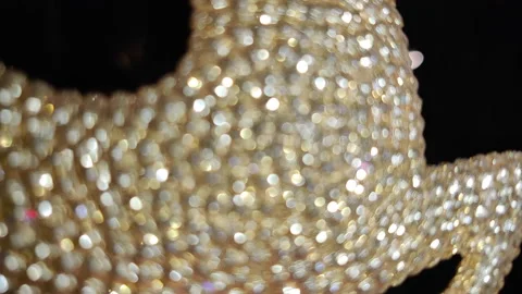 Christmas decorations on the tree. Macro shooting Stock Footage 150650872