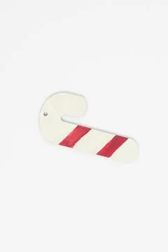 Christmas decorations on white background isolate, copyspace, flatley Stock Photos