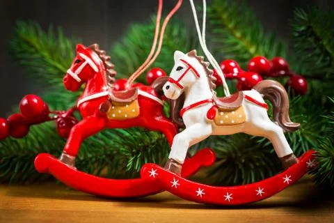 Christmas decorative background Stock Photos