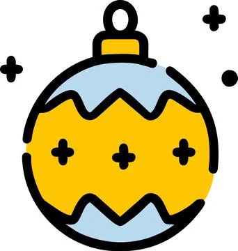 Christmas decorative bauble Stock Illustration