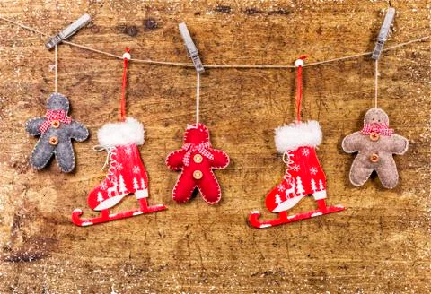 Christmas decorative composition. Stock Photos