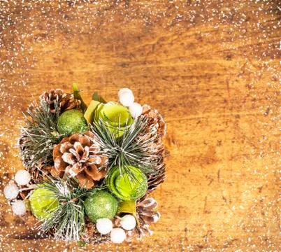 Christmas decorative composition Stock Photos