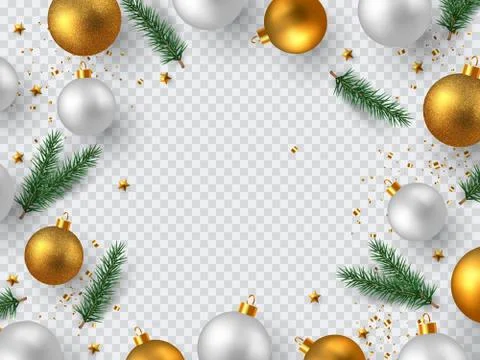 Christmas decorative design elements. Stock Illustration