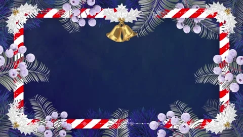 Christmas Decorative Frame Version 7 Stock Footage 341802531