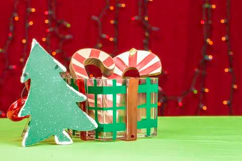 Christmas decorative items Stock Photos
