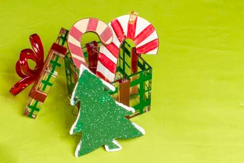 Christmas decorative items Stock Photos