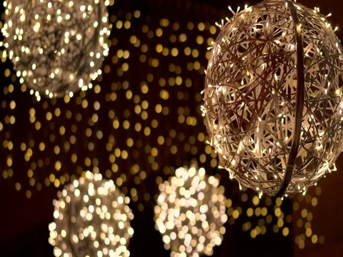 Christmas decorative lights Stock Footage 82780445