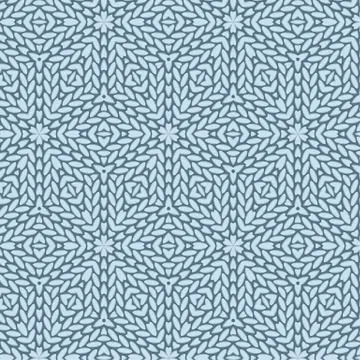 Christmas decorative pattern of blue snowflakes Illustrazione stock