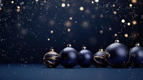 Christmas decorative with snowflake background Stock Footage 249638882