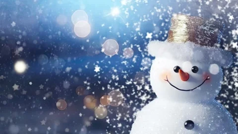 Christmas decorative with snowflake background Stock Footage 249639071