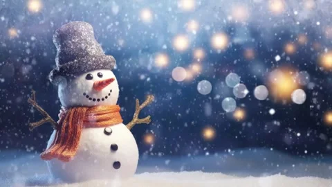 Christmas decorative with snowflake background Stock Footage 249639137