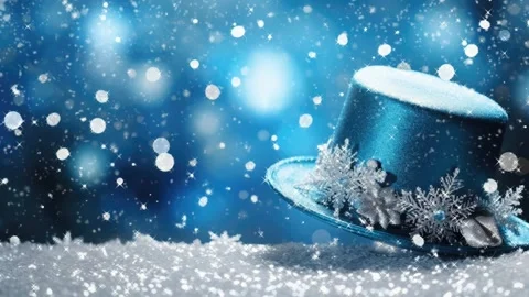 Christmas decorative with snowflake background Stock Footage 249639163