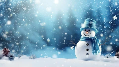 Christmas decorative with snowflake background Stock Footage 249639188