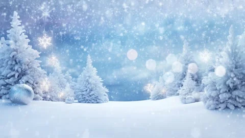 Christmas decorative with snowflake background Stock Footage 249639337