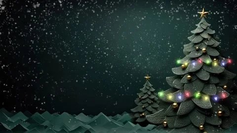 Christmas decorative with snowflake background Stock Footage 249639562