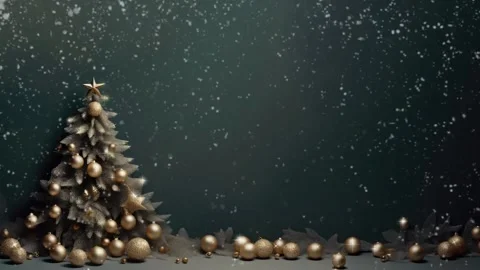 Christmas decorative with snowflake background Stock Footage 249639588
