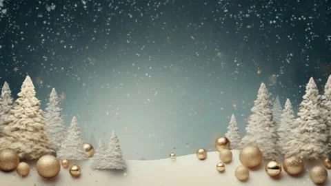 Christmas decorative with snowflake background Stock Footage 249639632