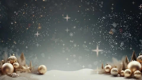 Christmas decorative with snowflake background Stock Footage 249639688