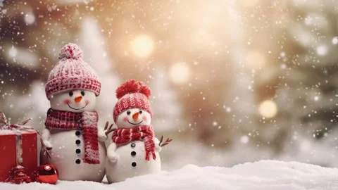 Christmas decorative with snowflake background Stock Footage 249642847