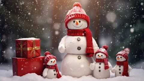 Christmas decorative with snowflake background Stock Footage 249643627