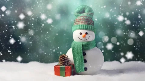 Christmas decorative with snowflake background Stock Footage 249643895