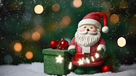 Christmas decorative with snowflake background Stock Footage 249643981