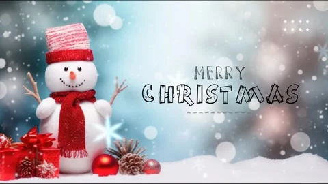 Christmas decorative with snowflake background. Stock Footage 249645366