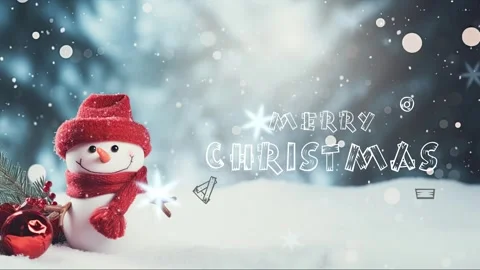 Christmas decorative with snowflake background. Stock Footage 249645401