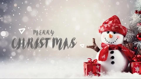 Christmas decorative with snowflake background. Stock Footage 249645469