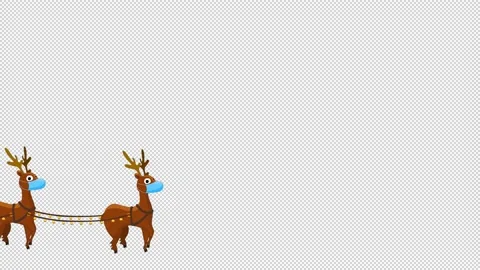 Christmas deer 2021 (General plan) Video stock 145189002