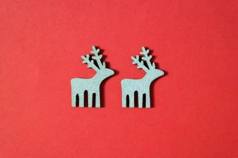 Christmas deer background Stock Photos