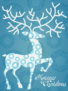 Christmas deer Stock Illustration